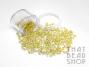 Colour Lined Clear with Yellow Size 6-0 Seed Beads